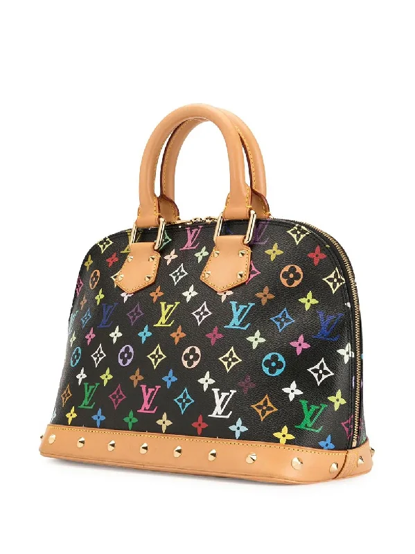 LOUIS VUITTON MULTICOLOR MONOGRAM ALMA BAG NOIR