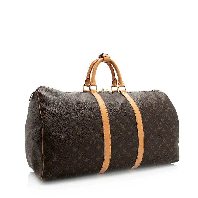 Louis Vuitton Monogram Canvas Keepall 55 Duffel Bag (SHF-20296)