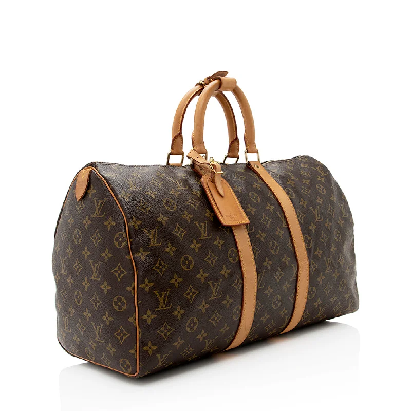 Louis Vuitton Vintage Monogram Canvas Keepall 45 Duffel Bag (SHF-21651)