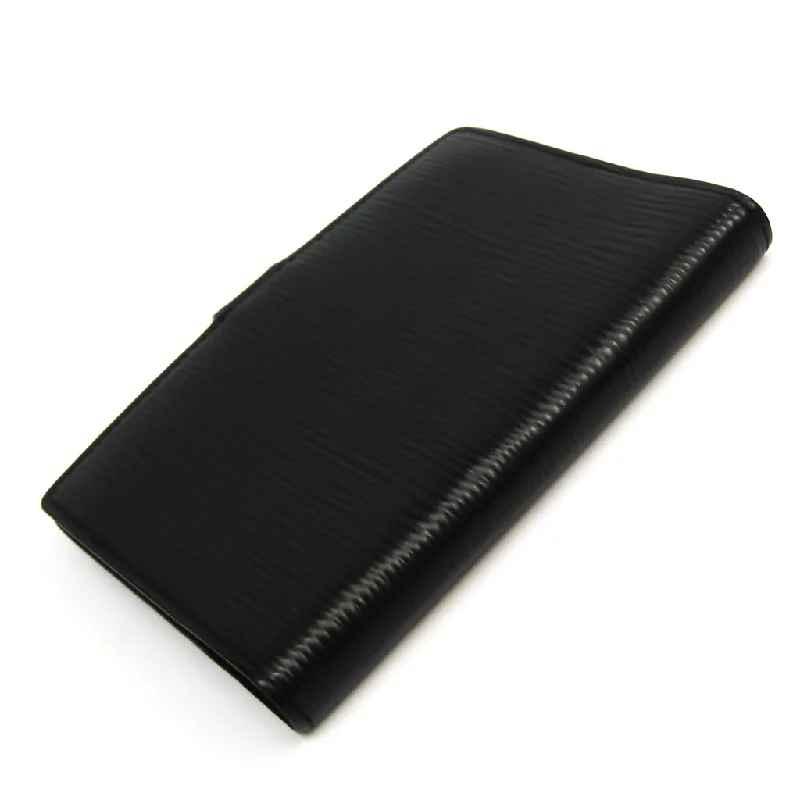 Louis Vuitton Black Leather COUVERTURE AGENDA FONCTIONNEL PM wallet accessories