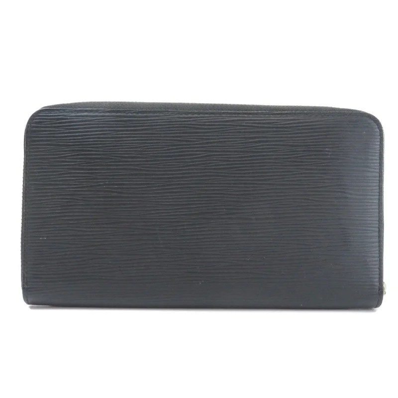 Louis Vuitton Black Leather Zippy organizer wallet accessories