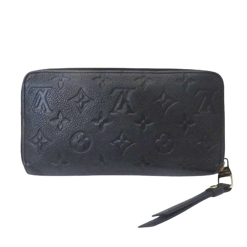 Louis Vuitton Black Leather Zippy wallet wallet accessories