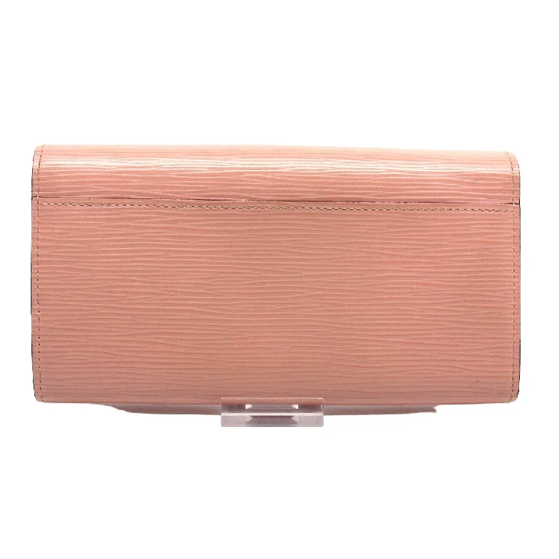 Louis Vuitton Pink Leather Portefeuille Sarah wallet accessories