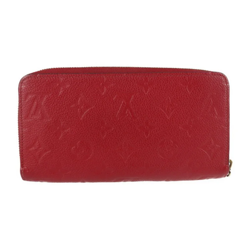 Louis Vuitton Red Leather Zippy wallet wallet accessories