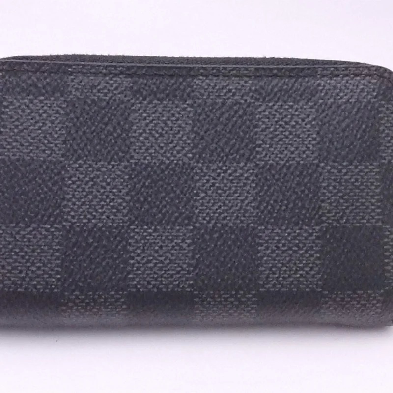 Louis Vuitton Black Canvas Porte monnaie Zippy wallet accessories