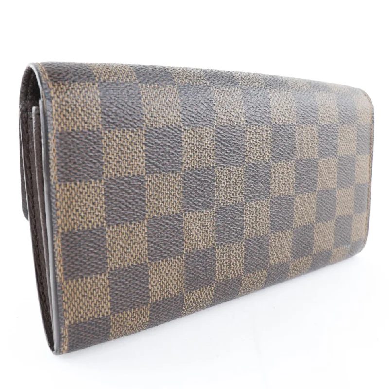 Louis Vuitton Brown Canvas Portefeuille Sarah wallet accessories