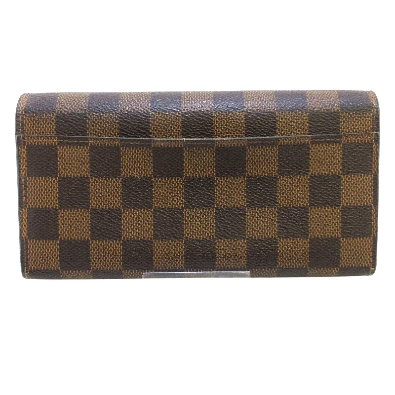 Louis Vuitton Brown Canvas Portefeuille Sarah wallet accessories