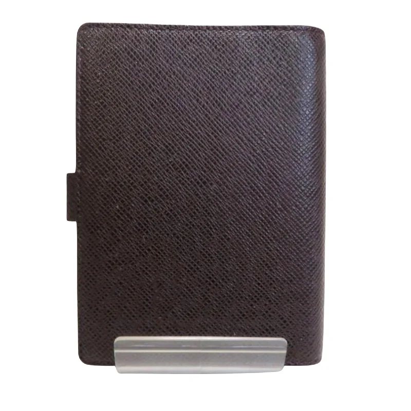 Louis Vuitton Brown Leather COUVERTURE AGENDA FONCTIONNEL PM wallet accessories