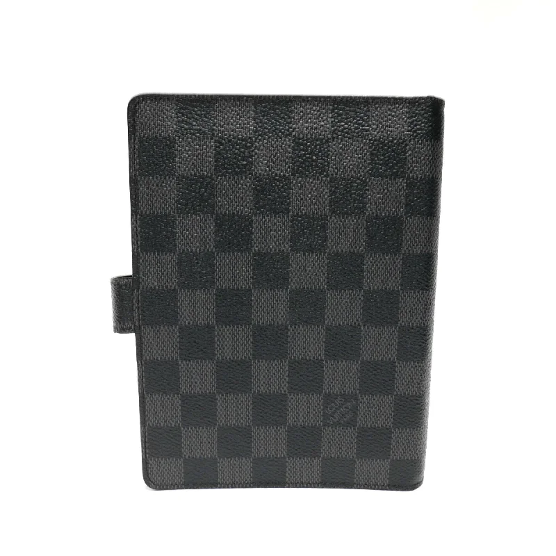 Louis Vuitton Gray Canvas Couverture agenda de poche wallet accessories