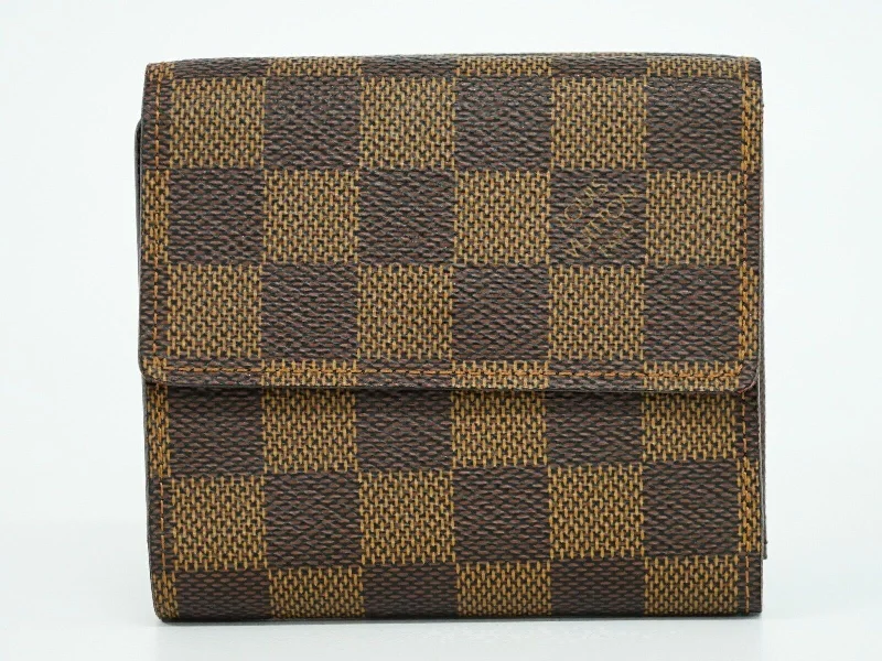 Louis Vuitton Brown Canvas Portefeuille Elise wallet accessories