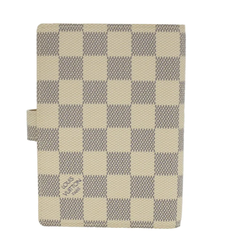 Louis Vuitton White Canvas Couverture agenda de bureau wallet accessories