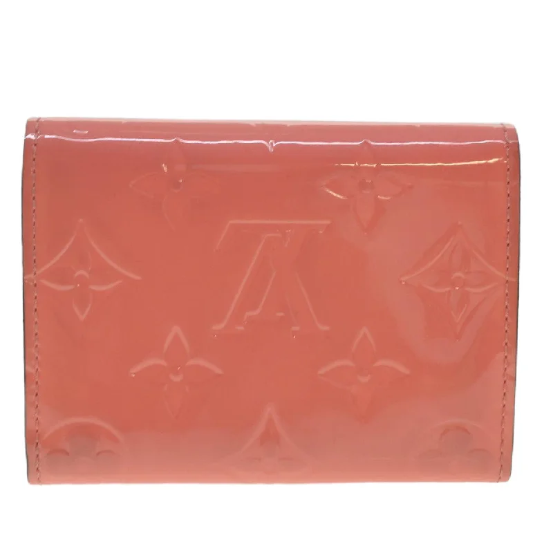 Louis Vuitton Pink Patent leather Enveloppe Carte de visite wallet accessories