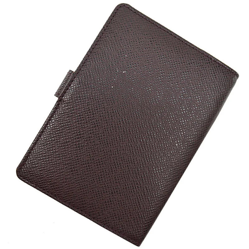 Louis Vuitton Brown Leather COUVERTURE AGENDA FONCTIONNEL PM wallet accessories