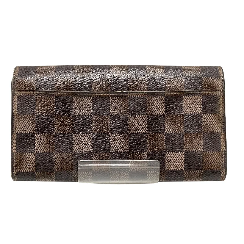 Louis Vuitton Brown Canvas Portefeuille Sarah wallet accessories