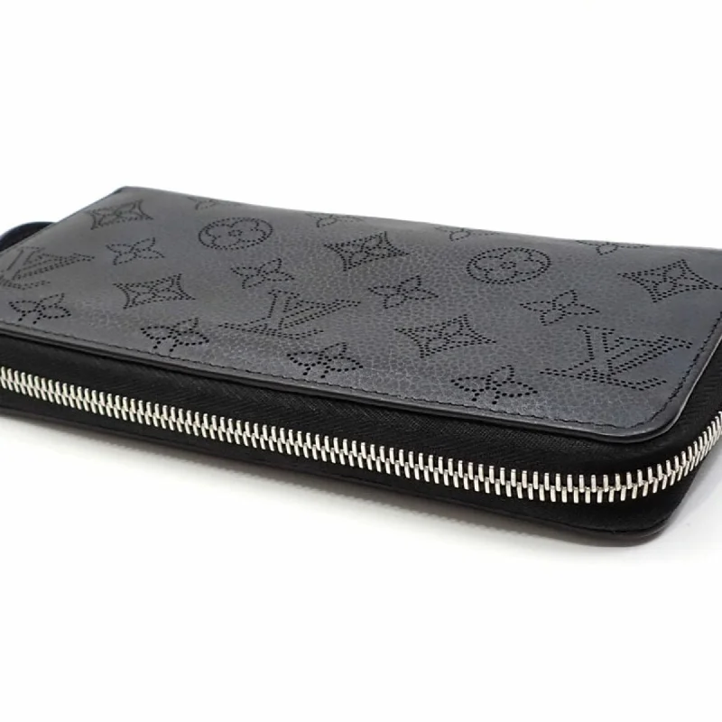 Louis Vuitton Black Leather Portefeuille zippy wallet accessories