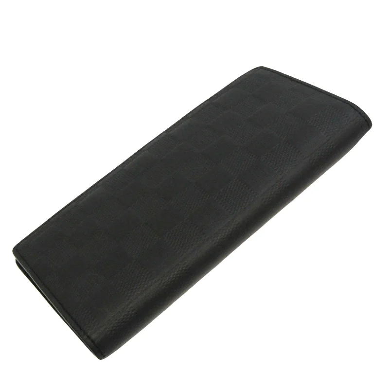 Louis Vuitton Black Canvas Brazza wallet accessories