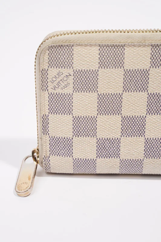 Louis Vuitton Zippy Wallet Damier Azur Canvas